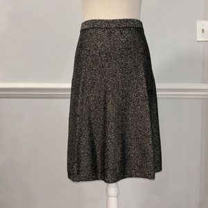Nanette Lapore black & gold skirt with a stretchy waistband
